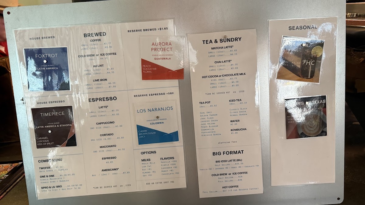 Houndstooth Coffee Menu - Image 2